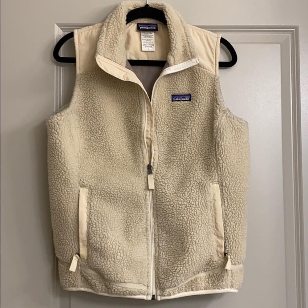 Patagonia Cream Sherpa Vest